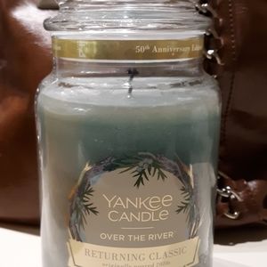 Slightly used Yankee Candle Over The River Large Jar Candle